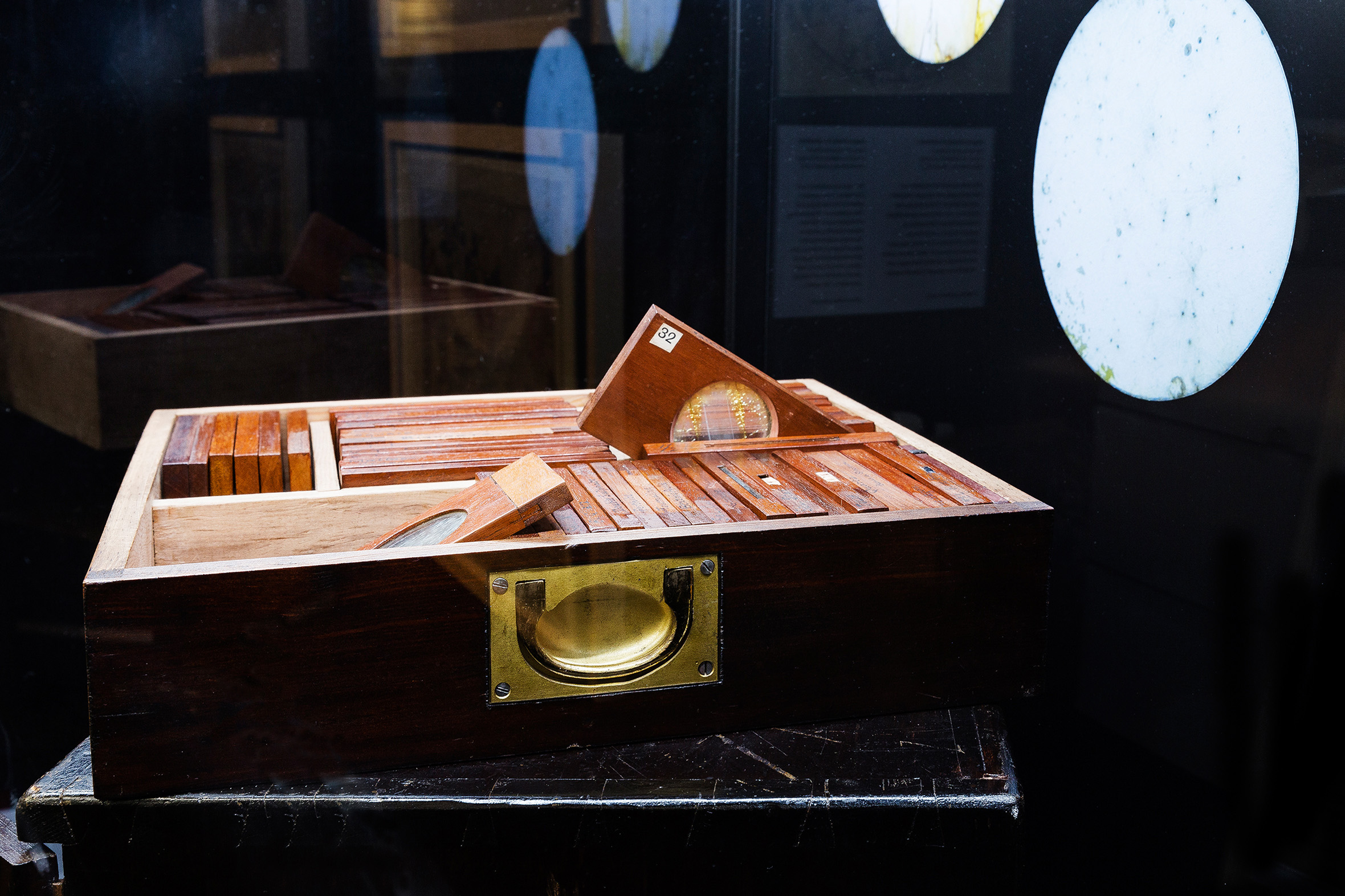 Tonia Bürkle (blaugrau): Wechselkabinett für Deutsches Filmmuseum Frankfurt 8